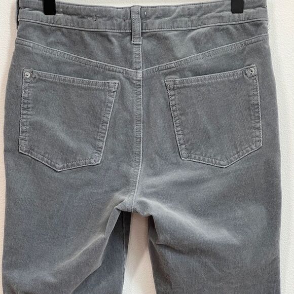 Pilcro Anthropologie High Rise Skinny Pants - 29 - Fine Corduroy Button Up Gray - Picture 4 of 16